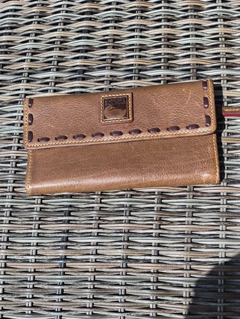 Dooney & Bourke Brown Leather Continental Wallet